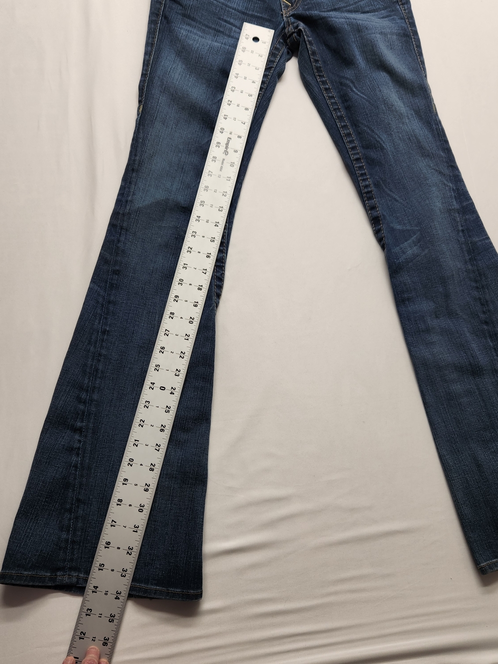 ⭐️True Religion Joey Twisted Flare Leg Jeans - Y2K - Dark Wash - Picture 8 of 11